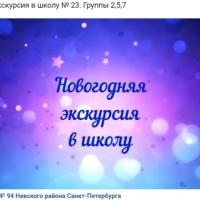 Новогодняя экскурсия в школу